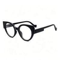 Lunettes Rétro Rondes Anti-Lumière Bleue SM24018 - Monture PC Légère avec Verres en Résine Transparente pour Hommes et Femmes (6 Couleurs)