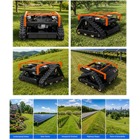 Tondeuse à gazon robotisée automotrice sur chenilles tout-terrain à essence 550 mm, certifiée CE EPA Euro 5, pour la vente en gros