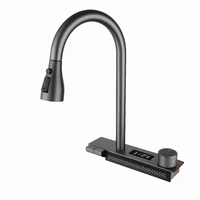 Robinet de cuisine en cuivre avec cascade robinet chauffe-eau électrique