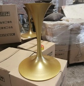 مطعم الأثاث الساق المعدنية قاعدة طاولة من الفولاذ غير القابل للصدأ 2020 جديد تصاميم القرن شكل - Product Image 4