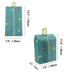 Borse Porta Scarpe Pieghevoli in Nylon Personalizzabili Greatbags, Riutilizzabili, Impermeabili, Portatili con Cerniera e Manico per Uomo e Donna - Product Image 1