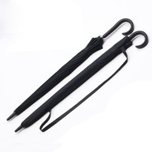 Parapluie Droit Personnalisé avec Impression, 25 Pouces, 16 Baleines, Cadre Robuste en Fibre de Verre, Résistant au Vent et à l'Eau, Poignée en Plastique Courbée, Vente en Gros - Product Image 2