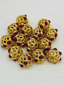 <span class=keywords><strong>Separador</strong></span> de agujeros grandes de latón chapado en oro para pulseras, cuentas de latón, conectores para fabricación de pulseras y collares, gran oferta - Product Image 4