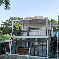 Maison prédécoupée en béton, unité moderne, maisons préfabriquées