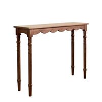 Table console moderne en bois massif avec rangement, design écologique et durable pour salon, villa, hôtel