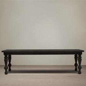 Table à manger de bureau rectangulaire <span class=keywords><strong>en</strong></span> <span class=keywords><strong>bois</strong></span> massif du milieu du siècle personnalisé rétro maison établi conférence formation long vieil appartement - Product Image 3