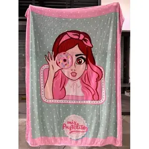 Couverture My Cupcakes, taille matrimoniale, literie imprimée style princesse pour adultes, utilisation toutes saisons - Product Image 5