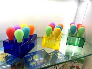 Ensemble de 6 compte-gouttes colorés Jumbo avec support Outils de classe scientifique Accessoires sensoriels pour enfants - Product Image 2