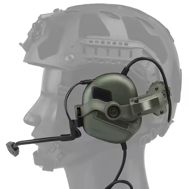 Tactical Intercom Headset Set Outdoor Helmet Accessories Defense Microphone Dual Use Without Noise Reduction Headphones