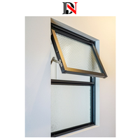 Fenêtre de maison à battants au design moderne Fenêtre à battants à cadre métallique en alliage d'aluminium durable pour la maison