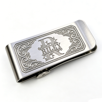 Clip de Dinero Personalizado de Aleación de Zinc con Esmalte Suave y Monograma Grabado, Moderno y Tradicional para Año Nuevo Chino o Graduación