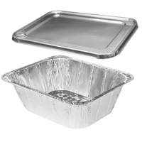 Rectangle 5200ml demi-taille plat de dinde extra profond plat de barbecue feuille de cuisson plateau plaque boîte feuille de papier d'aluminium casserole récipients alimentaires