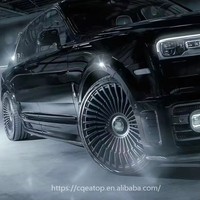 EATOP NOUVEAU Jantes de voiture en alliage d'aluminium personnalisées de 18 à 24 pouces Forgées 5x120 5x130 Adaptées pour Land Rover Rolls-Royce Cullinan