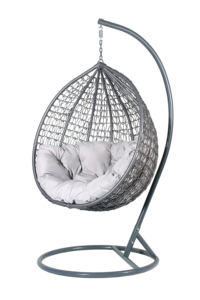 Vendita calda giocattolo sportivo pieghevole in Rattan sedia a dondolo in corda KD cartella Patio uovo amaca sedia in plastica resistente sedia appesa - Product Image 3