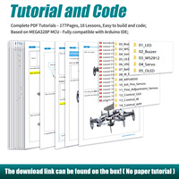 AIsmartlink ESP32 Robot éducatif STEM, araignée bionique à six pattes, kit de maison intelligente, série de solutions éducatives pour Arduino