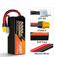 Batterie LiPo souple Newyenk 11.1V 5000mAh 70C avec connecteur Deans EC5, haute décharge, 800 cycles, polymère lithium pour voiture RC, camion, bateau, buggy