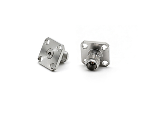 Connecteur RF 2,92 mm mâle en acier inoxydable à montage sur bride mâle/femelle - Product Image 1