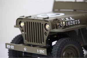 ROCHOBBY <span class=keywords><strong>1</strong></span>/6 1941 MB Scaler <span class=keywords><strong>RC</strong></span> <span class=keywords><strong>Crawler</strong></span> 4WD Camión Todoterreno Tipo Ejército con Motor Escobillado de la Segunda Guerra Mundial Compatible con Figuras de <span class=keywords><strong>12</strong></span> Pulgadas Coche de Hobby RTR - Product Image 3
