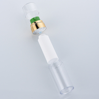 Flacon cosmétique haut de gamme en plastique sous vide de 50 ml, emballage pulvérisateur sans air en PET, soin hydratant, double paroi, contenant populaire