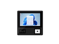 PC industriel robuste à écran tactile de 10,1 pouces avec lecteur RFID NFC et scanner de code QR pour le contrôle d'accès, kiosque en libre-service