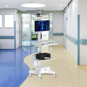 Chariot d'ordinateur <span class=keywords><strong>mobile</strong></span> d'hôpital réglable en hauteur chariot de moniteur médical terminaux de télémédecine pour l'école de bureau à domicile d'hôpital - Product Image 3
