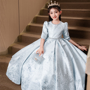 Bella ragazza Principi a-line Party lungo Performance abito <span class=keywords><strong>da</strong></span> <span class=keywords><strong>sera</strong></span> ragazza pianoforte Host violino abito - Product Image 2