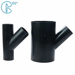 Free Sample Manufacturer Prices HDPE Pipe Fitting For Water Supply Tee High Quality Syphon Y Tee PE Pipe Fitting