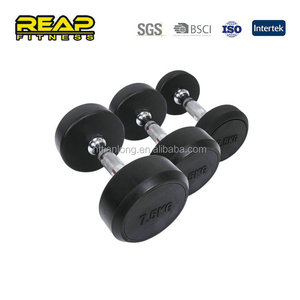 Haltères en caoutchouc à tête ronde, vibromasseur à <span class=keywords><strong>poids</strong></span> <span class=keywords><strong>fixe</strong></span> - Product Image 2