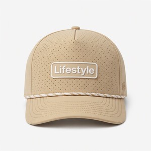 Casquette de camionneur réglable en velours avec patch en caoutchouc personnalisé OEM, imperméable, protection solaire, vente en gros, commande en gros, Gorras - Product Image 2