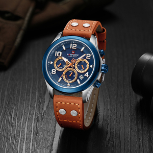 NAVIFORCE 1006 Relojes Acero 304 Boîtier de montre de terrain en acier inoxydable Matériau Mouvement de montre à énergie solaire - Product Image 4
