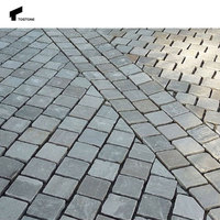 Tostone Pas Cher Usine Taille Personnalisée En Plein Air Chinois Granit Pavé Pierre pour Moderne Extérieur Parking Maison Villa Décoration