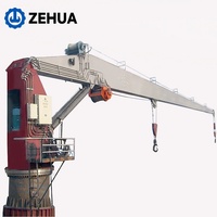 Grue de pont marine hydraulique à flèche télescopique et rigide 5t 10t 20t 30t 50t 70t