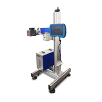 Marqueur laser à alimentation automatique 20W 30W 50W, marquage laser fibre volant avec écran tactile - Idéal pour les lignes de production