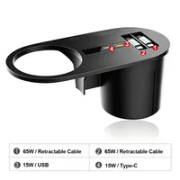 Station d'accueil USB Type-C multi-ports Vtear pour voiture, adaptateur répartiteur, accessoires de décoration intérieure pour Porsche Cayenne 2019-2026