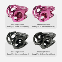 Tige de vélo en alliage d'aluminium TOSEEK T6 DH ultralégère pour VTT, tige courte 31,8 mm 28,6 mm, collier de fourche 36-45 mm, hauteur de tige de guidon