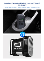 Pompe à air électrique portable rechargeable NEWO Newo LP6 pour voiture, compresseur d'air numérique pour pneus, pompe à pneus 12V avec sortie USB