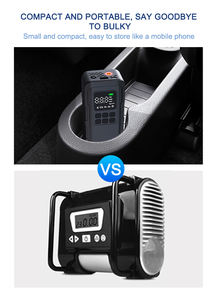 NEWO Newo LP6 elektrikli araba pompası taşınabilir şarj edilebilir araba hava kompresörü dijital lastik şişirme 12V USB çıkışı lastik pompası - Product Image 6