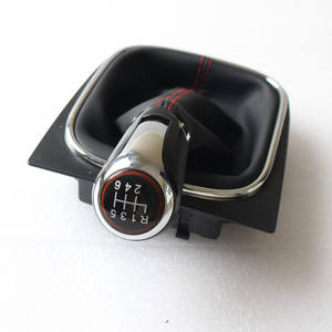 Housse en cuir pour pommeau de levier de vitesse de voiture, pour Golf 5, 6 vitesses, conception ergonomique - Product Image 5