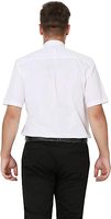 Chemise à col à languettes pour clergé, manches longues, pour costume de prêtre, col à languettes amovibles, fermetures à boutons, mélange coton-polyester