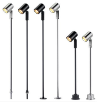 Lampu Sorot Mini Tiang Tinggi Sesuai Pesanan 1w3w untuk Etalase Jam Tangan, Kacamata, dan Perhiasan