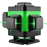 Niveau laser industriel mural, projecteur de lignes 8/12/16, lumière verte infrarouge, émission 360°, largeur de ligne 1,2 mm