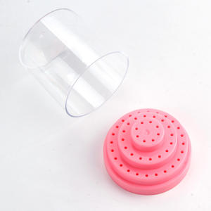 Boîte de rangement <span class=keywords><strong>vide</strong></span> pour outil de fraisage de manucure, support de forets en acrylique, 48 trous, 1 pièce - Product Image 3