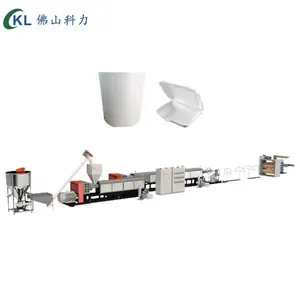 PS foam sheet plastic extrusion line for tray dishes plates