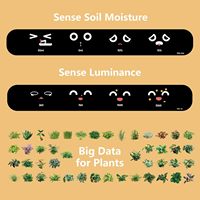 Mini-pots de fleurs intelligents pour dropshipping : 49 expressions riches, 7 capteurs intelligents et puces IA pour une culture de plantes facile et amusante
