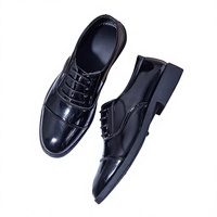 Chaussures en polyuréthane pour hommes, nouvelle collection printemps/automne, tendance, polyvalentes, bout rond, respirantes, semelle extérieure en PVC décontractée