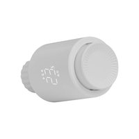 Vanne thermostatique intelligente programmable Tuya ZigBee3.0 ABS PC avec commande vocale Alexa pour radiateur