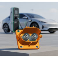 Connecteurs Amphenol EV PowerLok HVIL YRL-808-002, prise 2 voies, verrouillage, automobile, 23A-500A, PA66, droit/angle droit