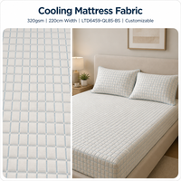 Tissu de matelas rafraîchissant en gros, largeur 220 cm, pour protège-matelas, taies d'oreiller et tapis rafraîchissants, certifié OEKO-TEX