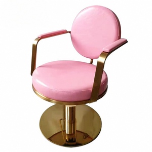 Chaise de coiffeur rose et or pour salon de beauté, équipement de coiffure, chaise de styliste – Offre spéciale - Product Image 5