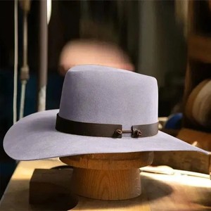 Chapeaux de cowboy en cuir de vachette fabriqués directement en usine, vente premium, personnalisation du logo brodé, haute durabilité, décontractés, pour l'extérieur - Product Image 5